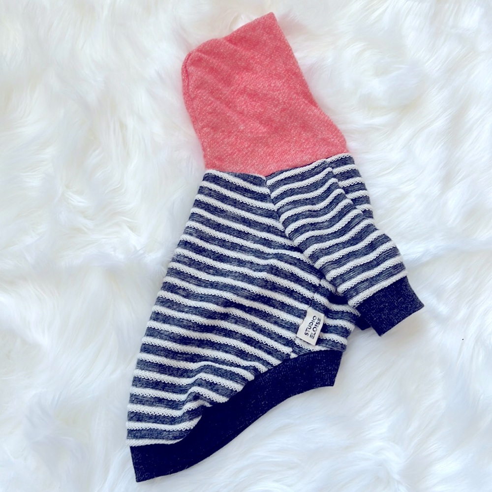 Studio Eloise Gray and Coral Hoodie